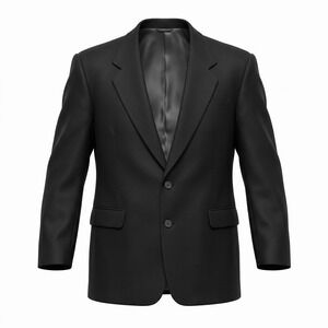 Fioravanti Couture Mens 100% Cashmere Blazer Sport Coat Black Made in USA 46R